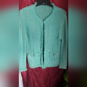 Sioni Sparkling Teal Cardigan